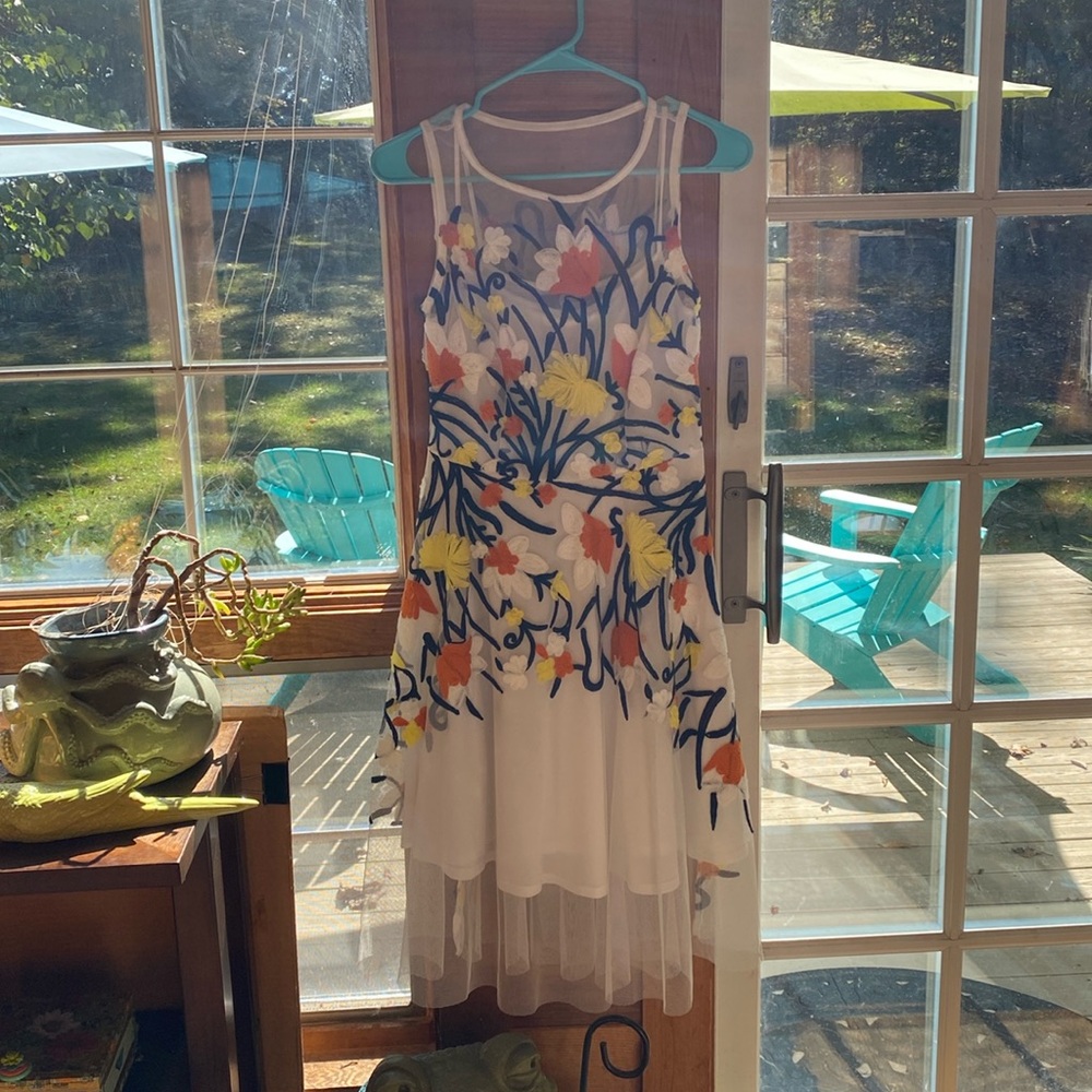 Eva Franco tulle floral dress-size 4